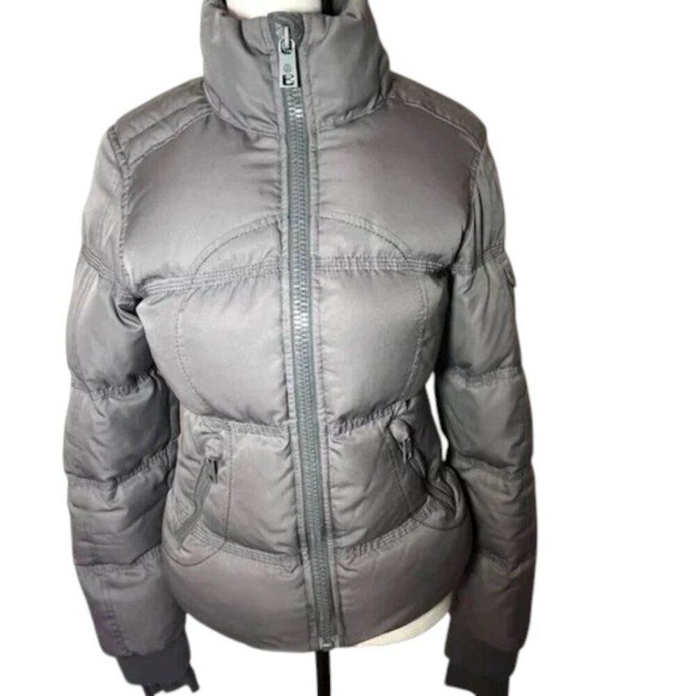 Lululemon Athletica Gray Puffer Goose Down & Feather Jacket- Size 4